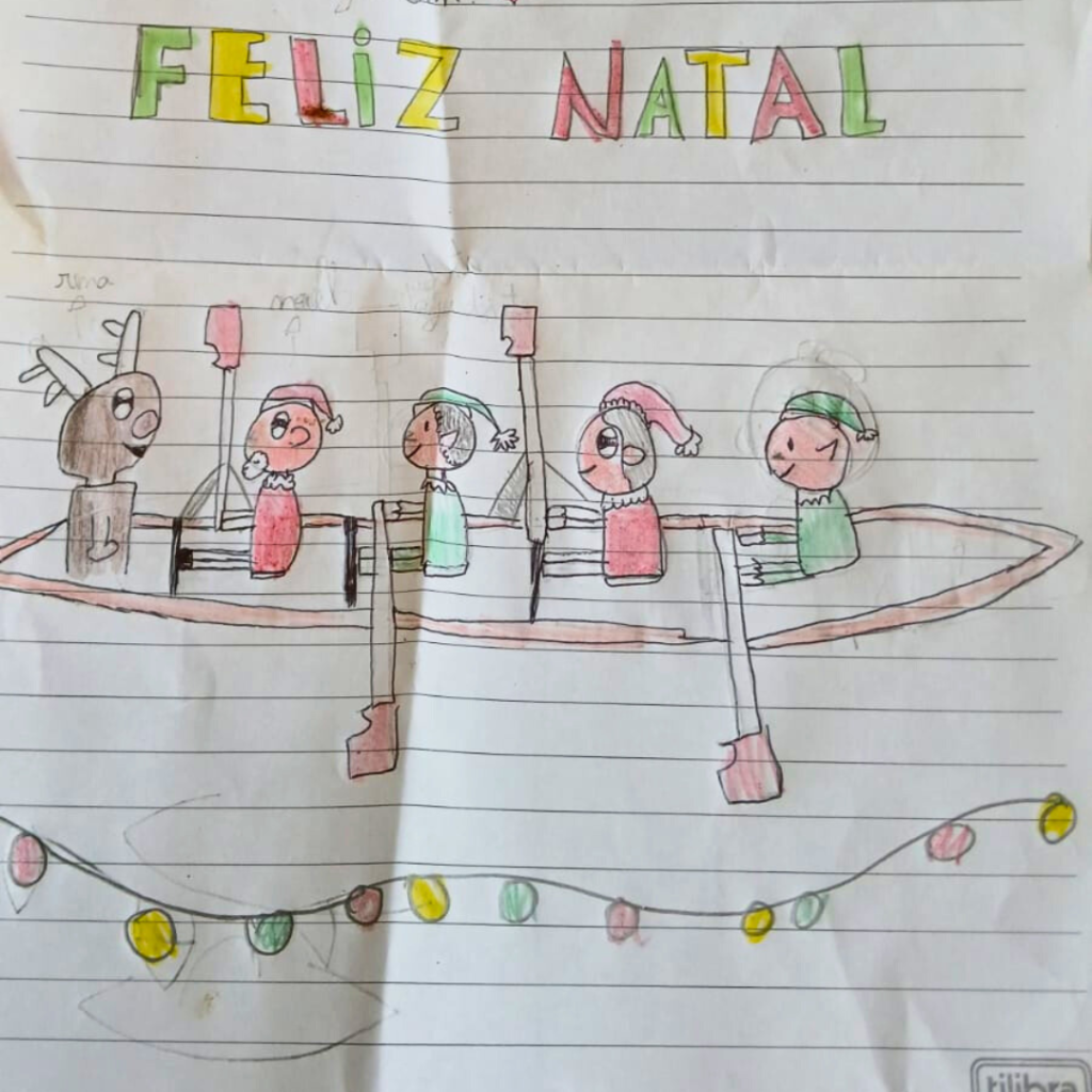 Desenho da Duda, aluna da escolinha do Martinelli, que me fez chorar